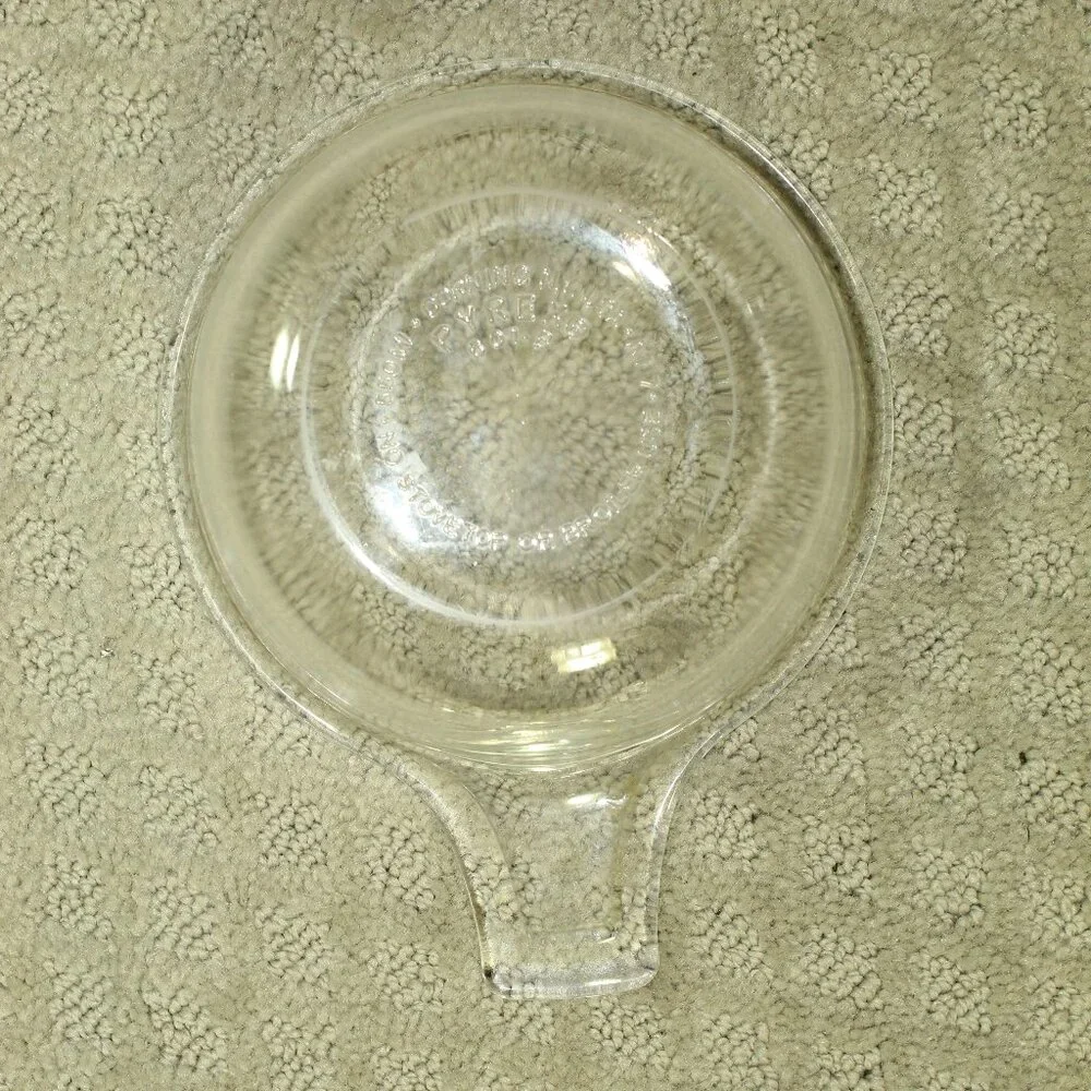 Vtg Pyrex # 601-B & C Clear Glass Grab It Covered 550L Baking Dish & Lid